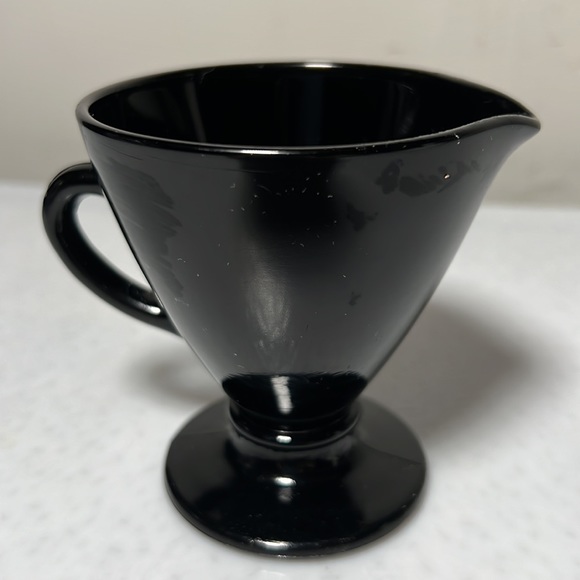 Vintage Black Glass Creamer from France - Picture 3 of 6